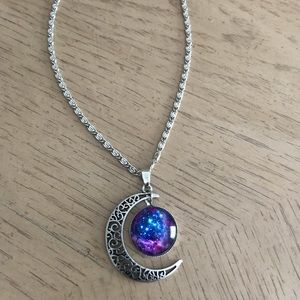Never worn Mystical crescent moon necklace